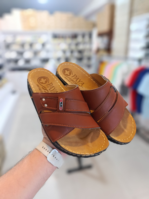 دمپایی طبی قهوه ای