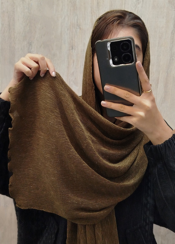 شال لمه قهوه ای